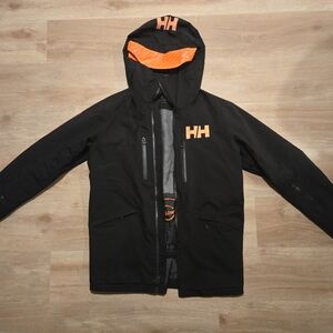 Helly Hansen Black Jacket with Orange Details